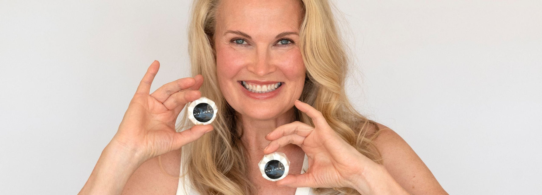 “Niki Newd’s iconic Oatmeal Soap, the best rosacea skin cleanser for gentle, natural care.