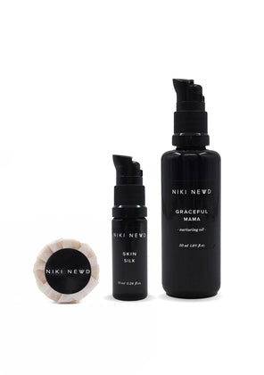 Niki Newd® skincare bundle for rosacea relief – gentle, nourishing products that support calmer, healthier-looking skin.